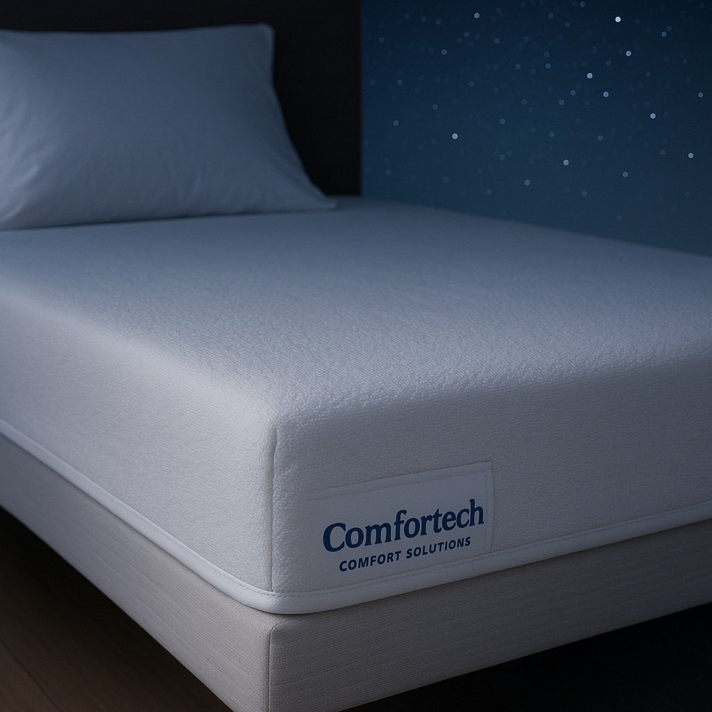 White Waterproof Terry Mattress Protector, Machine Wash, Material: Poly Cotton
