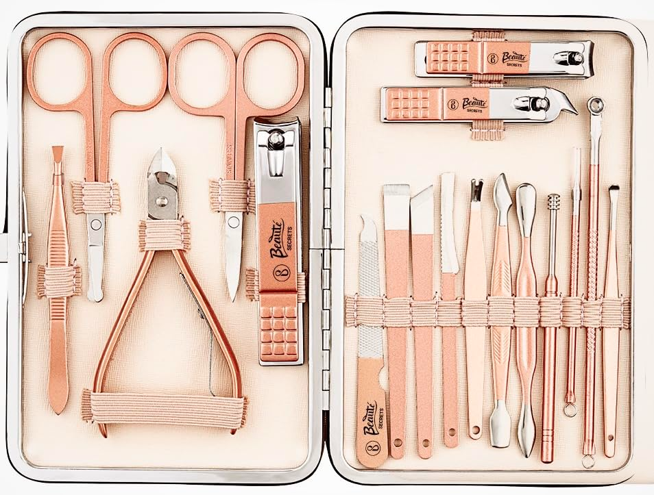 Beauty Secrets Manicure Kit, pedicure tools for feet,