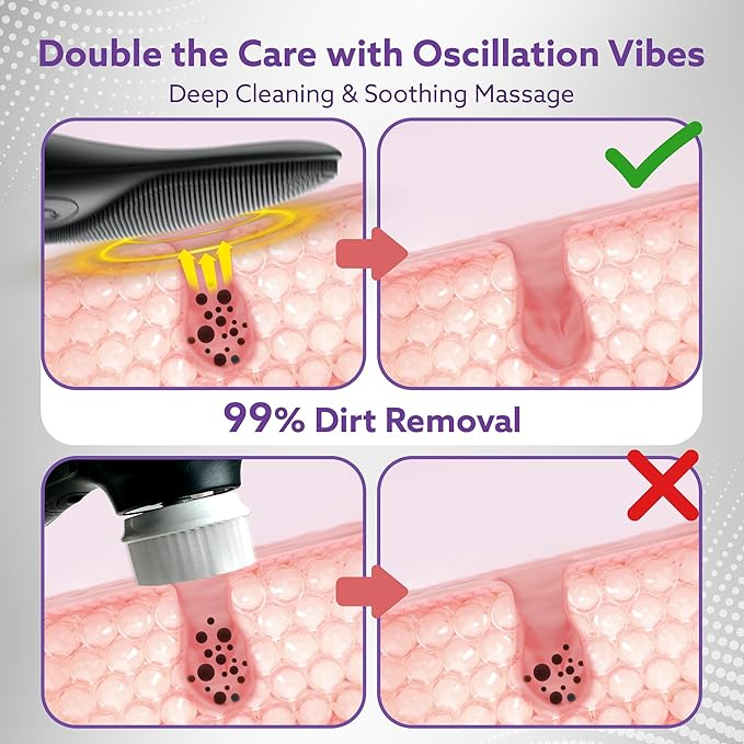 AGARO CM2407 Facial Cleansing Massager with Sonic Vibration Technique